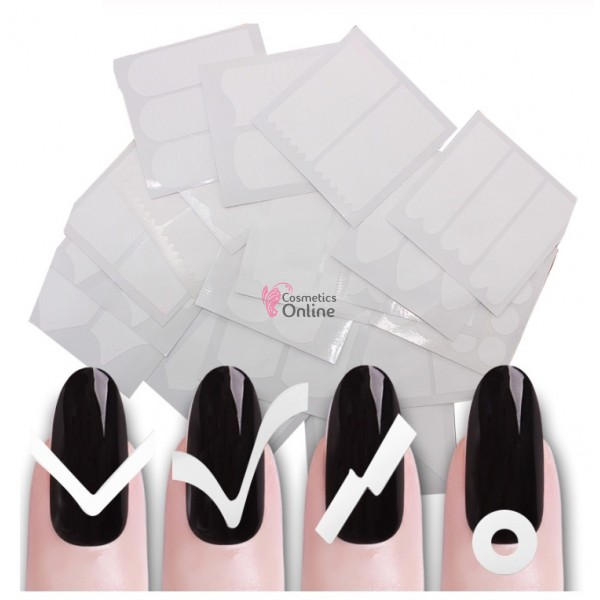 Stickere pentru unghii French STK015, 24 folii